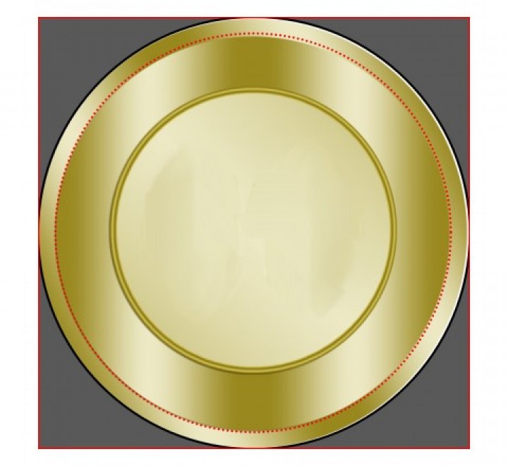 Round Gold Labels