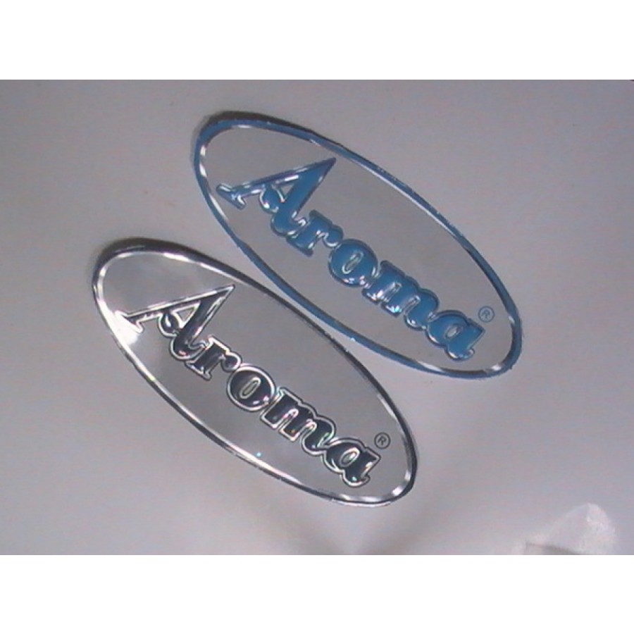 Oval Metal Stickers