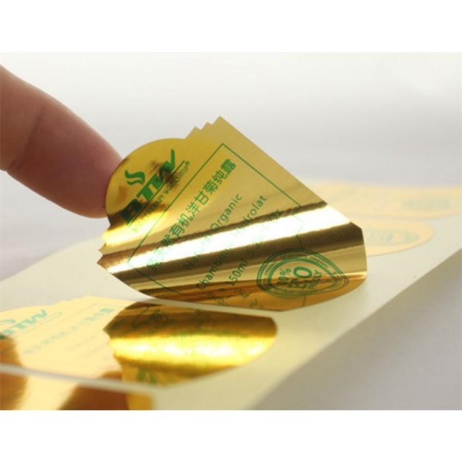 Die Cut Gold Labels