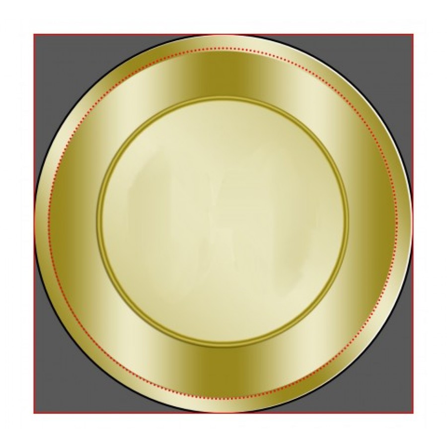 Round Gold Labels