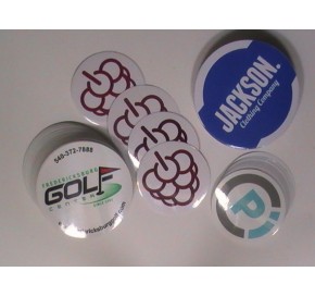 Round White Vinyl Sticker