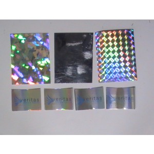 Silver Coloured Metallic Stickers