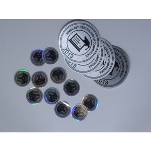 Round Metallic Stickers