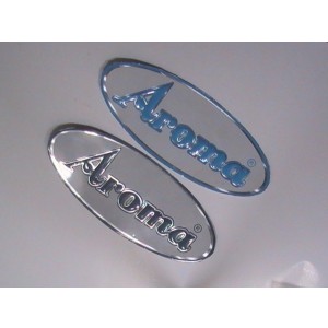 Oval Metal Stickers