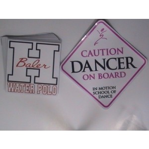 Square Clear Vinyl Sticker