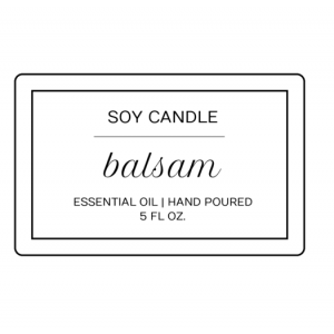 Rectangular Candle Labels