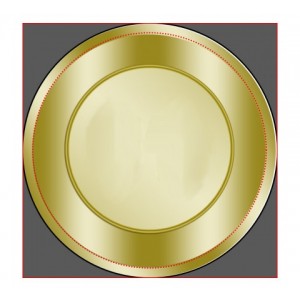 Round Gold Labels