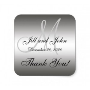 Square silver labels