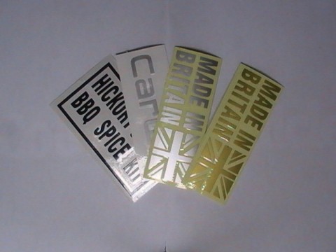 Custom Letter Cut Stickers