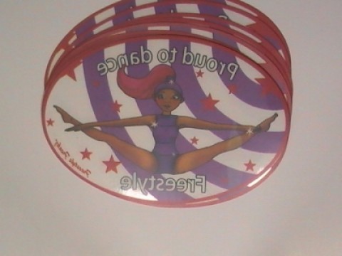 Oval Clear Vinyl Sticker