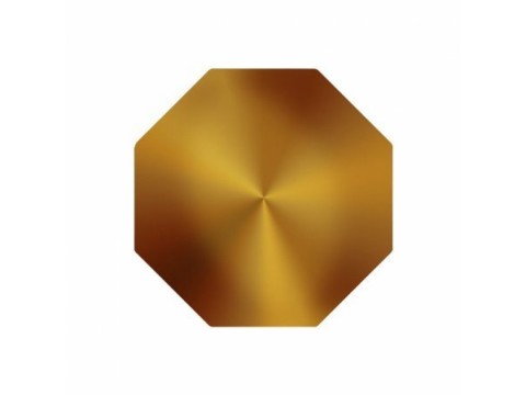 Octagon Metallic Stickers