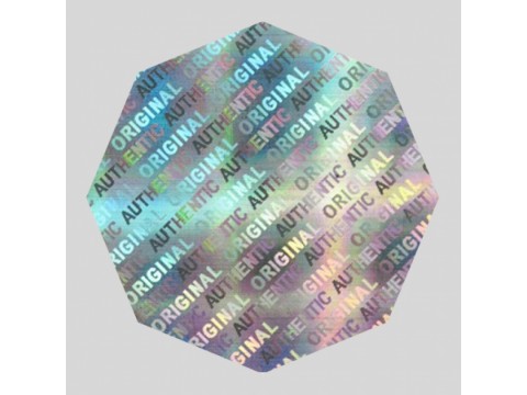 Octagon Hologram Sticker