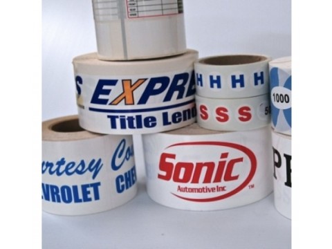 Oval Roll Stickers