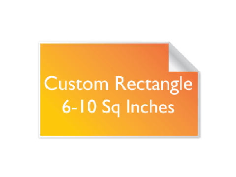 Rectangular vinyl stickers