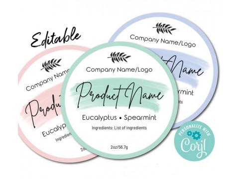Round Candle Labels