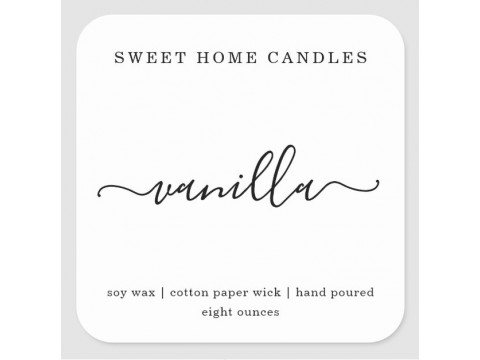 Square Candle Labels
