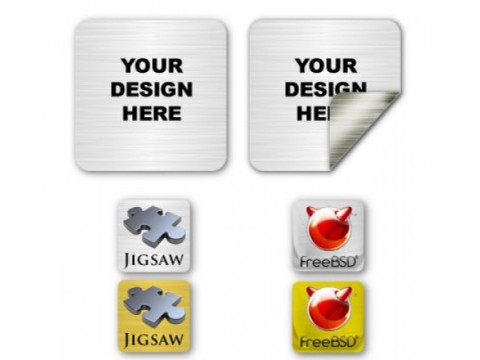 Square custom stickers