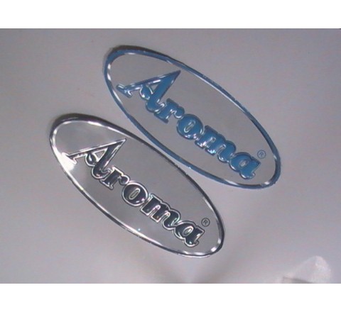 Oval Metal Stickers