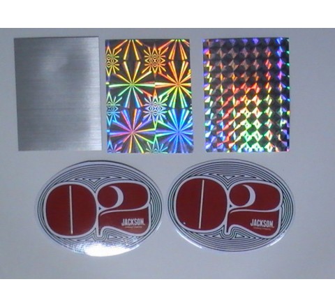 Oval Metallic Stickers