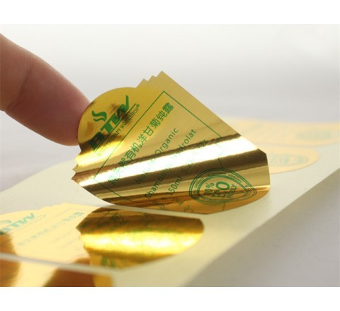 Die Cut Gold Labels