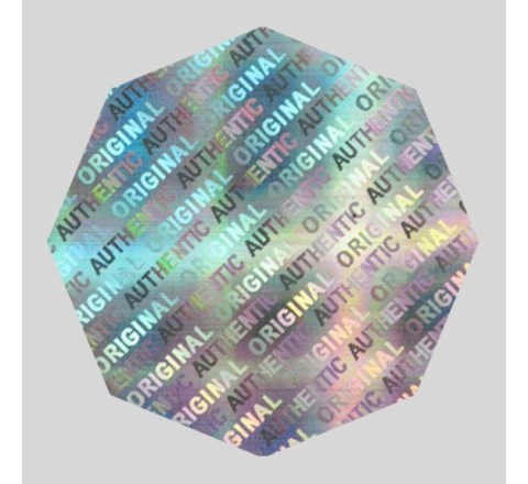 Octagon Hologram Sticker