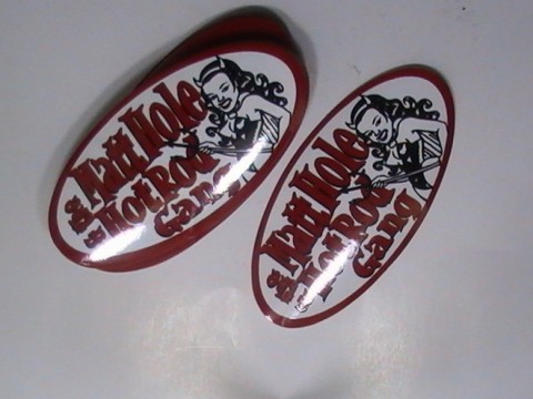Oval Metallic Stickers