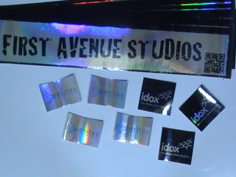 Rectangular Metallic Stickers